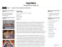 Tablet Screenshot of lazyriders.wordpress.com