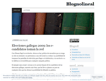 Tablet Screenshot of blognolineal.wordpress.com