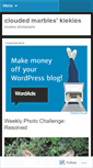 Mobile Screenshot of cloudedkiekies.wordpress.com
