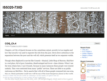 Tablet Screenshot of iss320730d.wordpress.com