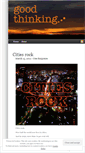Mobile Screenshot of goodthinkingblog.wordpress.com