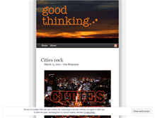 Tablet Screenshot of goodthinkingblog.wordpress.com
