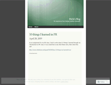 Tablet Screenshot of michi87.wordpress.com
