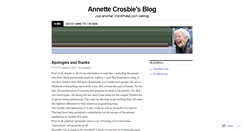 Desktop Screenshot of annettecrosbie.wordpress.com