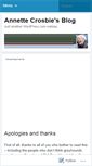 Mobile Screenshot of annettecrosbie.wordpress.com