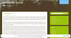 Desktop Screenshot of mysisterssister.wordpress.com