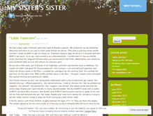 Tablet Screenshot of mysisterssister.wordpress.com