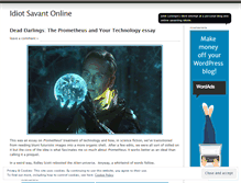 Tablet Screenshot of idiotsavantonline.wordpress.com