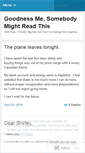 Mobile Screenshot of goodnessmesomebodymightreadthis.wordpress.com