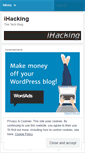 Mobile Screenshot of ihacking.wordpress.com