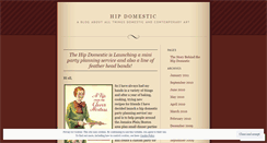 Desktop Screenshot of hipdomestic.wordpress.com