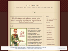 Tablet Screenshot of hipdomestic.wordpress.com