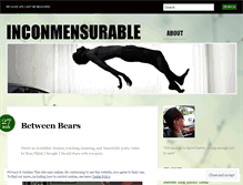 Tablet Screenshot of inconmensurable.wordpress.com