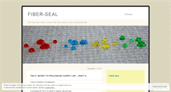 Desktop Screenshot of fiberseal.wordpress.com
