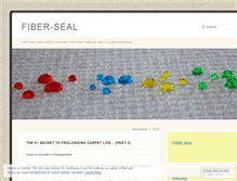 Tablet Screenshot of fiberseal.wordpress.com