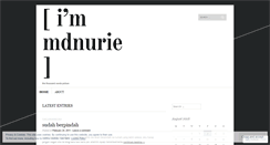 Desktop Screenshot of mdnurie.wordpress.com