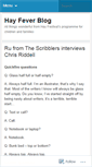 Mobile Screenshot of hayfeverblog.wordpress.com