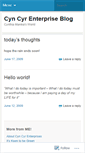 Mobile Screenshot of cyncyr.wordpress.com