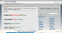 Desktop Screenshot of minhamaneira.wordpress.com