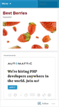 Mobile Screenshot of bestberries.wordpress.com