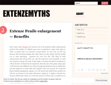 Tablet Screenshot of extenzemyths.wordpress.com