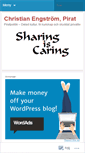 Mobile Screenshot of christianengstrom.wordpress.com