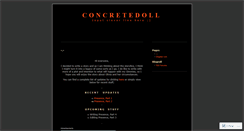 Desktop Screenshot of concretedoll.wordpress.com