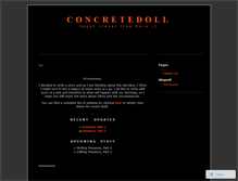 Tablet Screenshot of concretedoll.wordpress.com