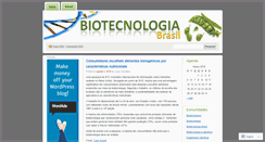 Desktop Screenshot of biotecbrasil.wordpress.com