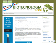 Tablet Screenshot of biotecbrasil.wordpress.com