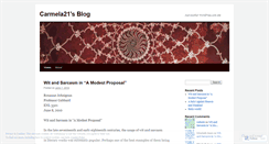 Desktop Screenshot of carmela21.wordpress.com