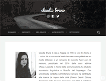 Tablet Screenshot of claudiabruno.wordpress.com