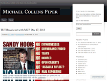 Tablet Screenshot of michaelcollinspiper.wordpress.com