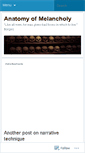 Mobile Screenshot of anatomyofmelancholy.wordpress.com