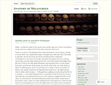 Tablet Screenshot of anatomyofmelancholy.wordpress.com