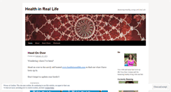 Desktop Screenshot of healthinreallife.wordpress.com