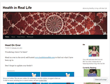 Tablet Screenshot of healthinreallife.wordpress.com