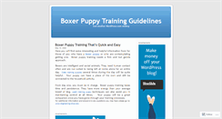 Desktop Screenshot of boxerpuppytraining.wordpress.com