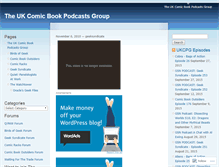 Tablet Screenshot of comicspodcastsuk.wordpress.com