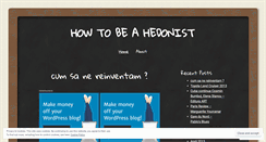 Desktop Screenshot of howtobeahedonist.wordpress.com