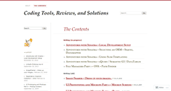 Desktop Screenshot of codertools.wordpress.com