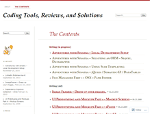 Tablet Screenshot of codertools.wordpress.com