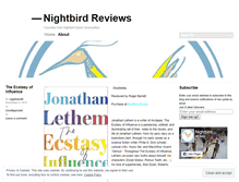 Tablet Screenshot of nightbirdreviews.wordpress.com