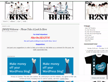 Tablet Screenshot of kissbluebeast.wordpress.com