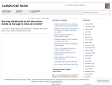 Tablet Screenshot of llamado32.wordpress.com