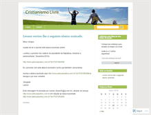 Tablet Screenshot of cristianismolivre.wordpress.com