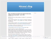 Tablet Screenshot of nitrone.wordpress.com