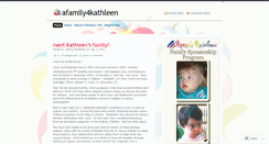Desktop Screenshot of afamily4kathleen.wordpress.com