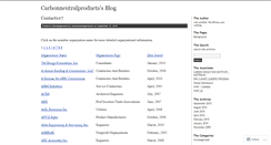 Desktop Screenshot of carbonneutralproducts.wordpress.com