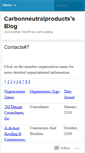 Mobile Screenshot of carbonneutralproducts.wordpress.com